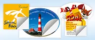 Aufkleber und Stickerbogen